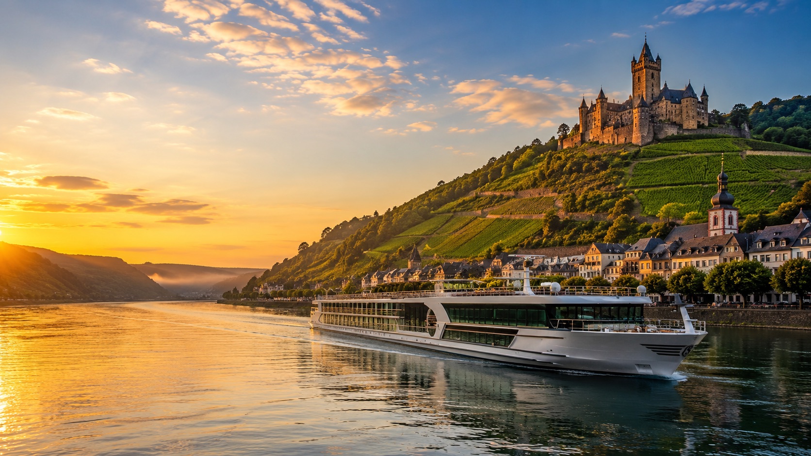 A preview of the Rhine cruise aboard the MS Oscar Wilde